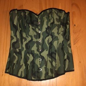 Camouflage corset size Small.